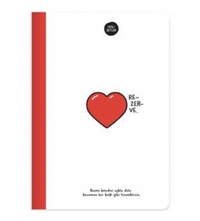 Hisli Şeyler Ciltli Defter Rezerve 14x20 64 YP Çiz 500545-99