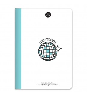 Hisli Şeyler Defter A5 80 YP Renkli Syf Çizgili Mavi 500640-99