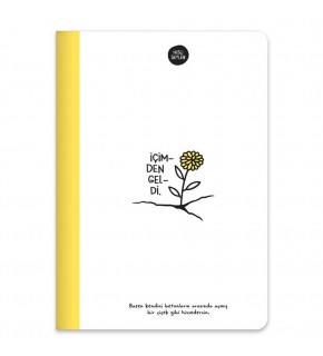 Hisli Şeyler Defter A5 80 YP Renkli Syf Çizgili Sarı 500641-99