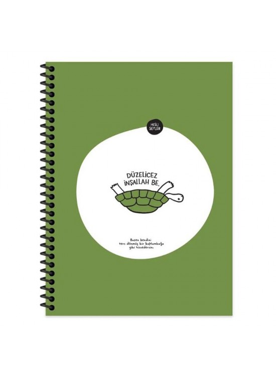 Hisli Şeyler Spiralli Kap Düzelicez 18,5x25 80 YP Çiz. 500633-99