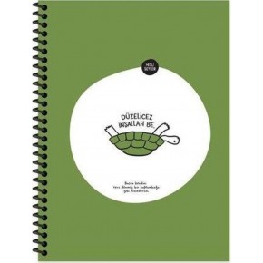 Hisli Şeyler Spiralli Karton Kapak Stic Defter 18,5x25 80 YP Kar.500623-99