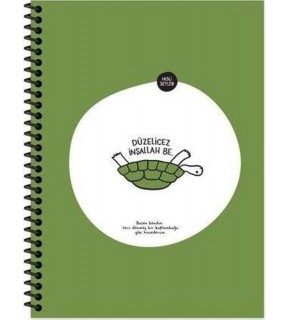 Hisli Şeyler Spiralli Karton Kapak Stic Defter 18,5x25 80 YP Kar.500623-99