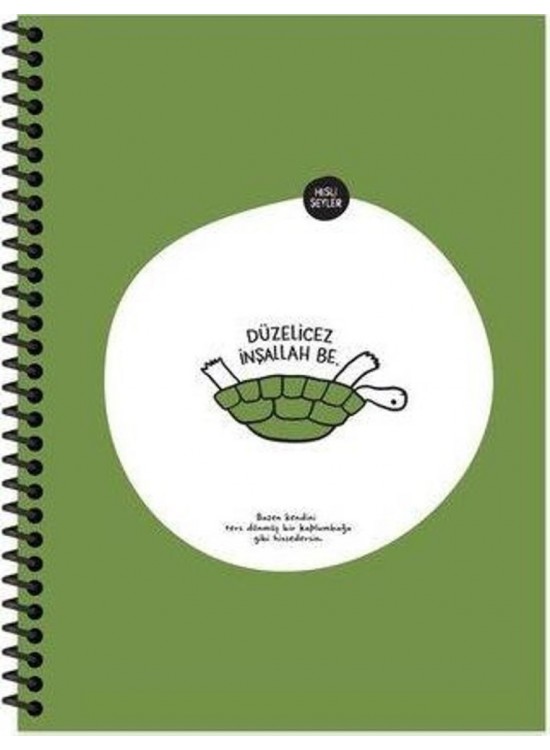 Hisli Şeyler Spiralli Karton Kapak Stic Defter 18,5x25 80 YP Kar.500623-99