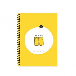 Hisli Şeyler Spiralli Karton Kapak Stickerli Defter 18,5x25 80 YP Kar.