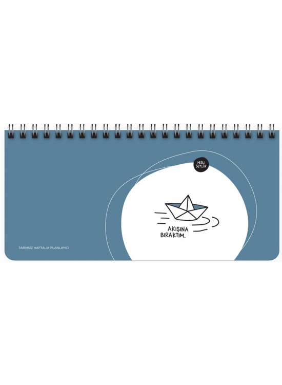 Hisli Şeyler Spiralli Planner Akışına Bıraktım 13x27