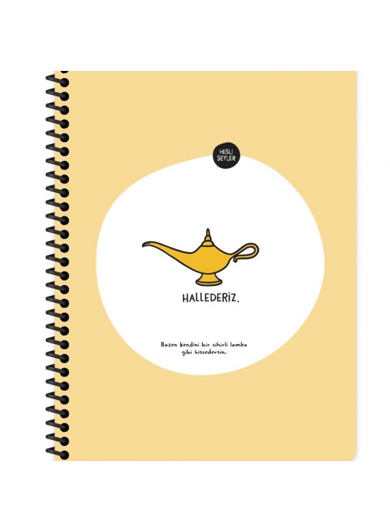 Hisli Şeyler Stickerli Defter Hallederiz 16,5x22,5 80 YP Kar. Hisli Şeyler Stickerli Defter Hallederiz 16,5x22,5 80 YP Kar.