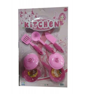 Hobi Toys Kartelada Pembe Yemek Seti