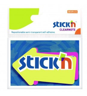 Hopax Stickn 76x50 Ok Şekilli Neon 2 Renk 60 YP 21141 (1 Adet)