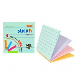 Hopax Stickn 76x76 Magıc Çiz. 4 Pastel Renk 100 YP (1 Adet)