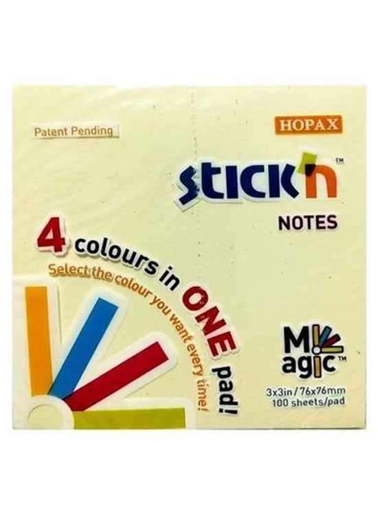 Hopax Stıckn 76x76 Magıc Pastel Notes 100 YP (1 Adet)