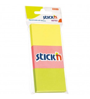 Hopax Stıckn Yapışkanlı Not Kağıdı 100 YP 35x51 Neon 3 Renk 21130 (1 Adet)