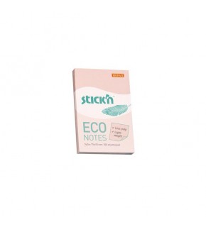 Hopax Stıckn Yapışkanlı Not Kağıdı 100 YP 76x51 Eco Patel Pembe HE21742 (1 Adet)