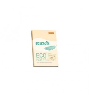 Hopax Stıckn Yapışkanlı Not Kağıdı 100 YP 76x51 Eco Patel Sarı HE21741 (1 Adet)