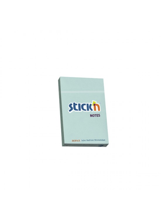 Hopax Stıckn Yapışkanlı Not Kağıdı 100 YP 76x51 Pastel Mavi HE21146 (1 Adet)