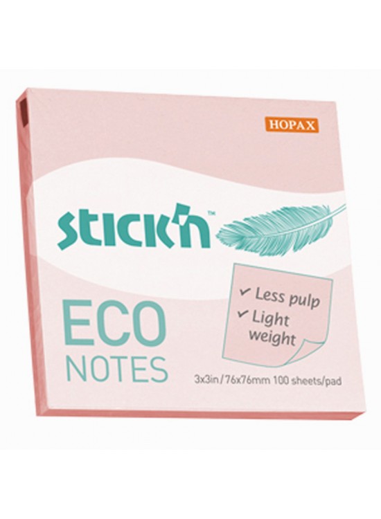 Hopax Stıckn Yapışkanlı Not Kağıdı 100 YP 76x76 Eco Pastel Pembe HE21746 (1 Adet) Hopax Stıckn Yapışkanlı Not Kağıdı 100 YP 76x76 Eco Pastel Pembe HE21746 (1 Adet)