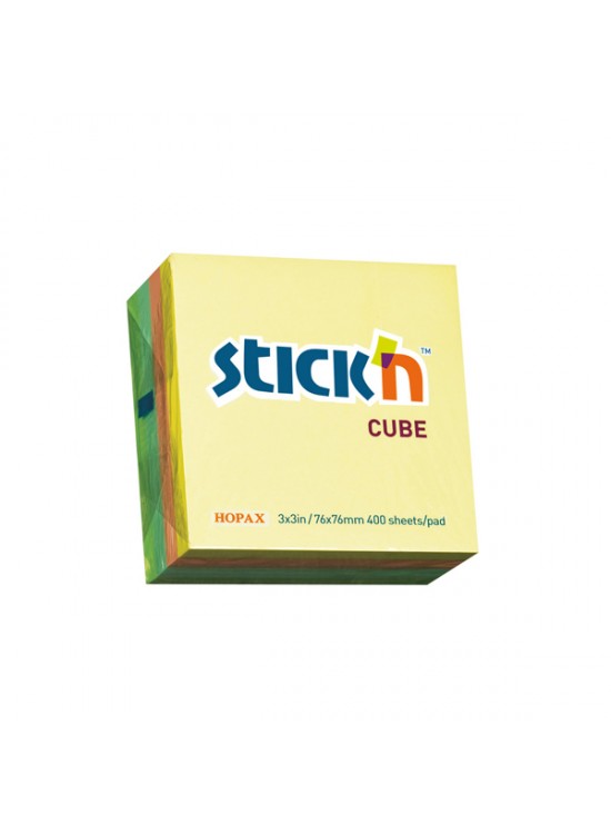 Hopax Stıckn Yapışkanlı Not Kağıdı 400 YP 76x76 Pastel Renkler 21013