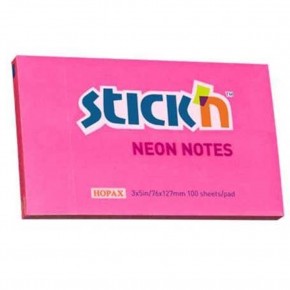 Hopax Stıckn Yapışkanlı Not Kağıdı 76x127 Neon  HE21169 (1 Adet)