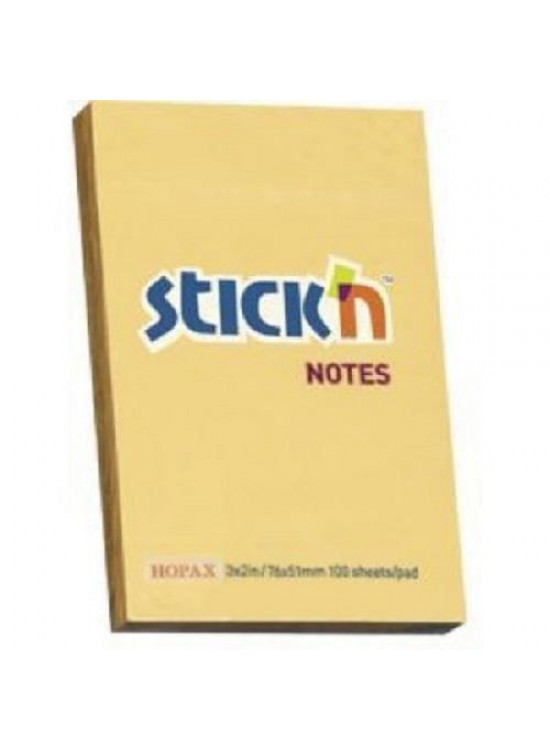 Hopax Stıckn Yapışkanlı Not Kağıdı 76x51 Pastel Kavun İçi 100 YP HE21390 (1 Adet)