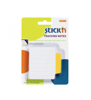 Hopax Stıckn Yapışkanlı Not Kağıdı Çizgili Sep.50 YP 70x70 Beyaz Sarı 21484 (1 Adet)