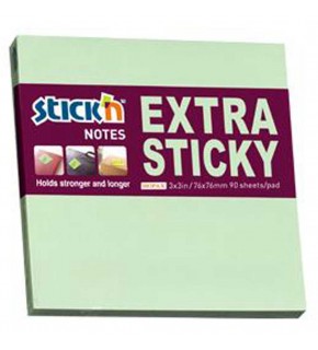 Hopax Stıckn Yapışkanlı Not Kağıdı Extra 90 YP 76x76 Pastel Yeşil HE21662 (1 Adet)