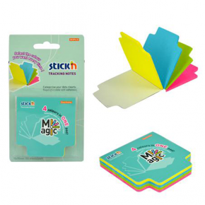 Hopax Stıckn Yapışkanlı Not Kağıdı Magıc 100 YP 70x70 4 Neon Renk 21560 (1 Adet)