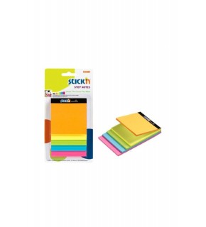 Hopax Stickn Yapışkanlı Not Kağıdı Magıc Küp 5 Neon Mıx Renk 150 YP 21423
