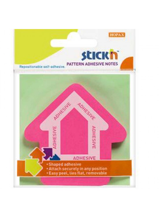 Hopax Stıckn Yapışkanlı Not Kağıdı Ok Şekilli 50 YP 70x70 Pembe 21542 (1 Adet)