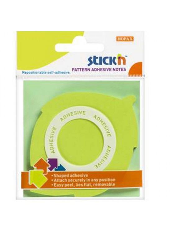 Hopax Stıckn Yapışkanlı Not Kağıdı Yaprak Şekilli 50 YP 70x70 Yeşil 21543 (1 Adet)