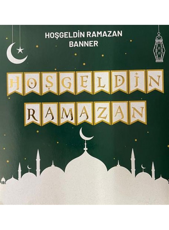 Hoşgeldin Ramazan Kağıt Afiş Varaklı Hoşgeldin Ramazan Kağıt Afiş Varaklı