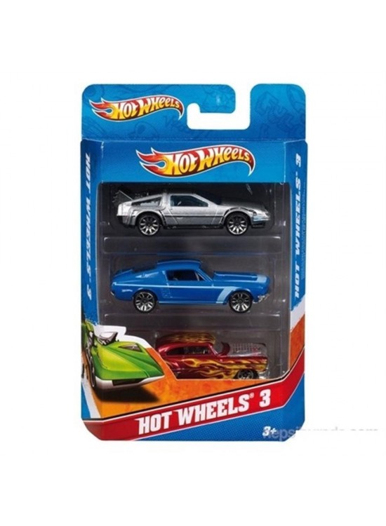Hot Wheels Araba Seti 3 Lü K5904