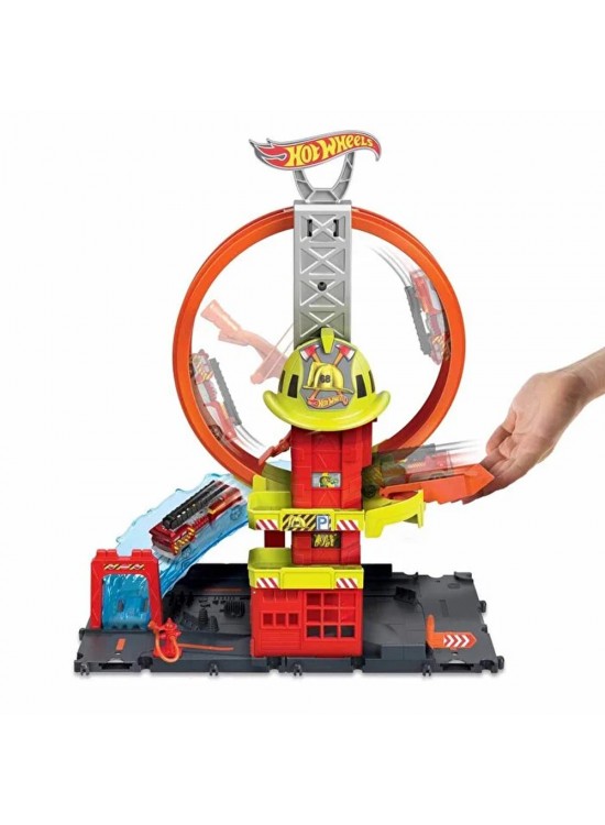 Hot Wheels Çember Pistli İtfaiye İstasyonu Hot Wheels Çember Pistli İtfaiye İstasyonu