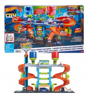 Hot Wheels Mega Araba Yıkama Kulesi (Kmp.)
