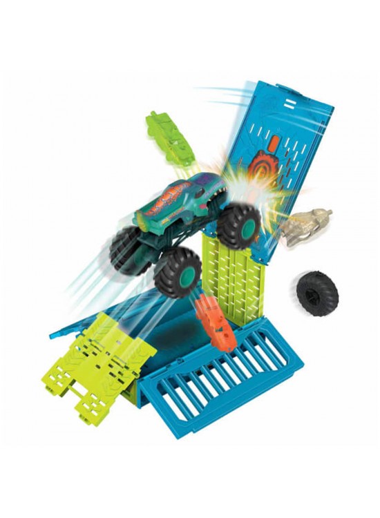 Hot Wheels Monster Trucks 1:24 Mega Wrexin Çarpışma Kafesi HNC29 Hot Wheels Monster Trucks 1:24 Mega Wrexin Çarpışma Kafesi HNC29
