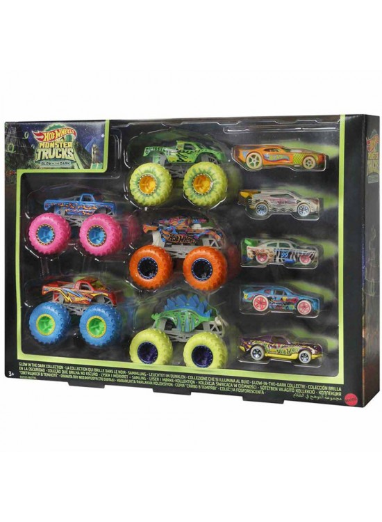 Hot Wheels Monster Trucks Karanlıkta Parlayan Araçlar Paketi Hot Wheels Monster Trucks Karanlıkta Parlayan Araçlar Paketi