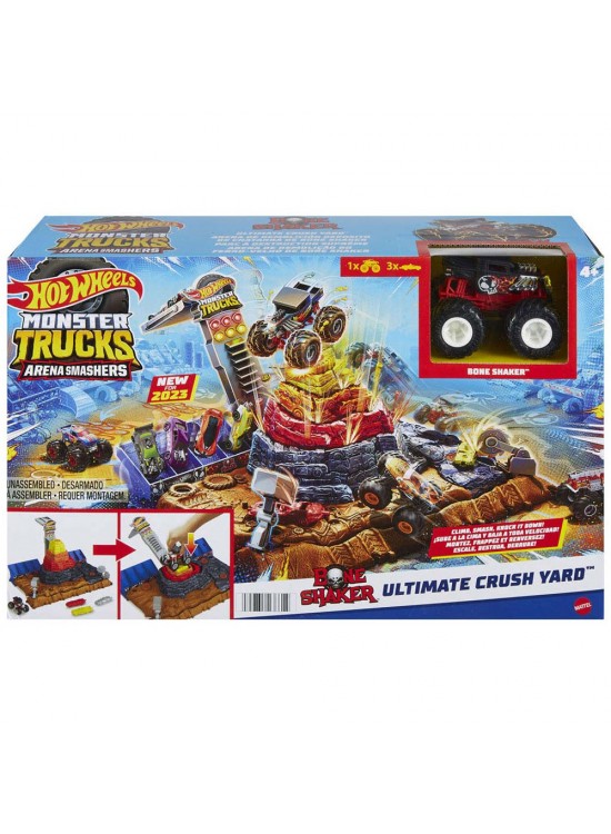 Hot Wheels Monster Trucks Muhteşem Çarpışma Arenası Oyun Seti HNB96 Hot Wheels Monster Trucks Muhteşem Çarpışma Arenası Oyun Seti HNB96