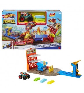 Hot Wheels Monster Trucks Patlama İstasyonu Oyun Seti