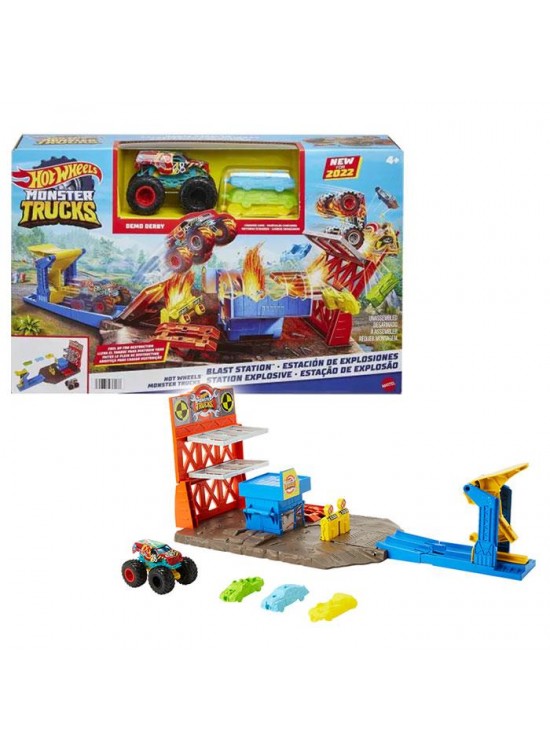 Hot Wheels Monster Trucks Patlama İstasyonu Oyun Seti