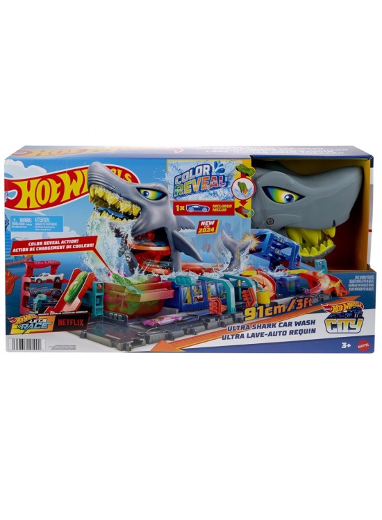 Hot Wheels Muhteşem Köpek Balığı Araba Yıkama Oyun Seti MTL-HTN82