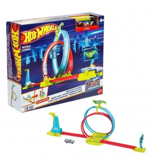 Hot Wheels Neon Yarışlar Çifte Çemberde Yarış Seti MTL-HPC05