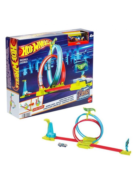 Hot Wheels Neon Yarışlar Çifte Çemberde Yarış Seti MTL-HPC05 Hot Wheels Neon Yarışlar Çifte Çemberde Yarış Seti MTL-HPC05