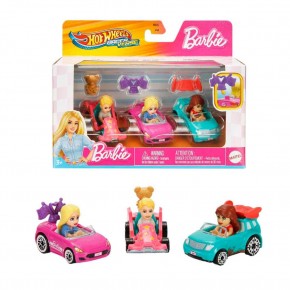 Hot Wheels Racerverse Barbıe 3 Lü Araba Seti