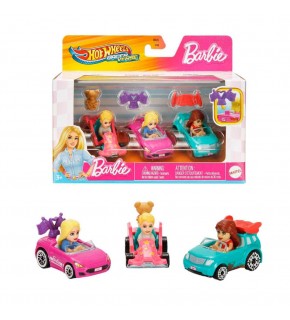 Hot Wheels Racerverse Barbıe 3 Lü Araba Seti