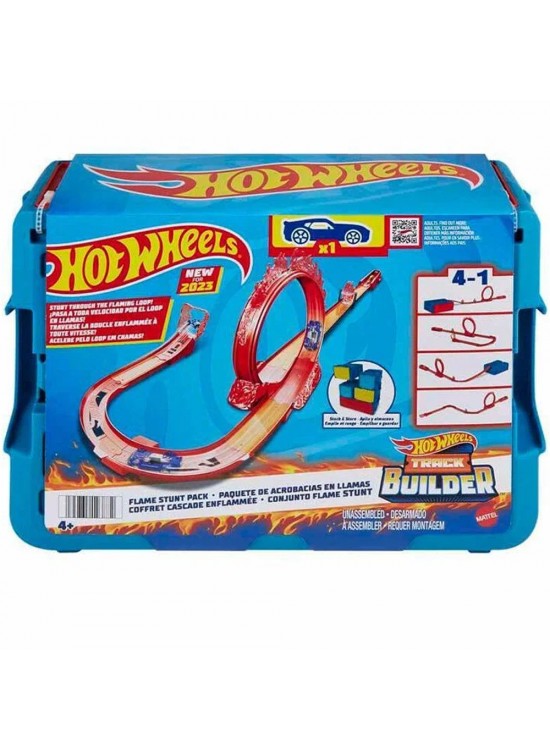 Hot Wheels Track Builder Alev Temalı Akrobasi Seti HMC04 Hot Wheels Track Builder Alev Temalı Akrobasi Seti HMC04