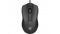 HP 100 6VY96AA Siyah Optik Kablolu Mouse 1.600 DPI Hassas Optik Sensörü