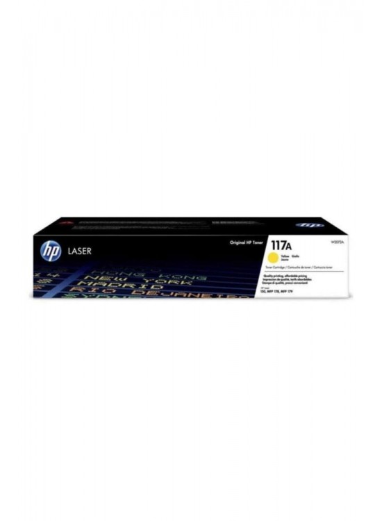 HP 117A Yellow Sarı 700 Sayfa Toner W2072A