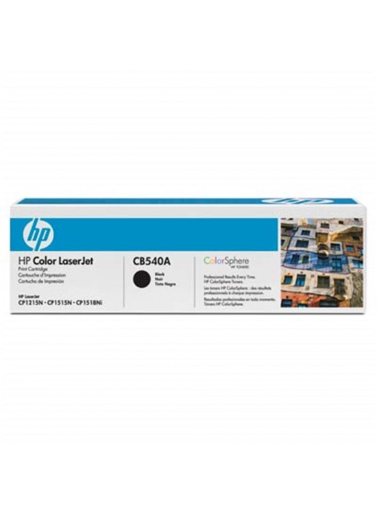 HP 125A Black Siyah 2.200 Sayfa Toner CB540A HP 125A Black Siyah 2.200 Sayfa Toner CB540A