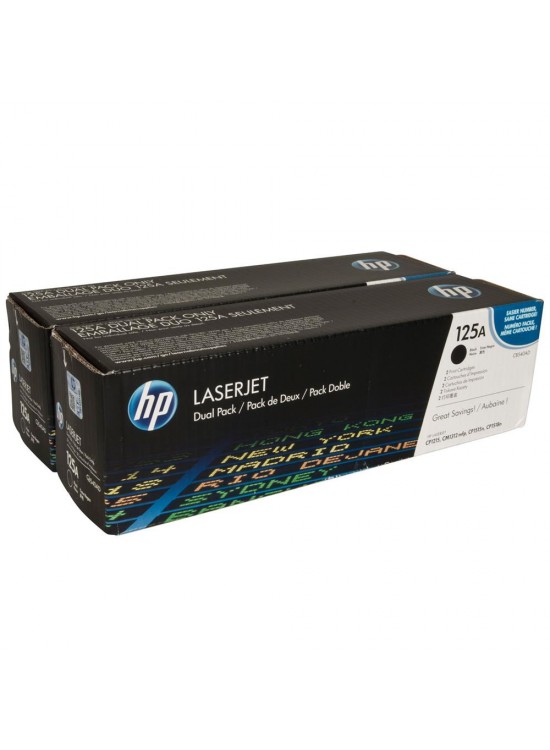 HP 125A Black Siyah Çiftli 2.200 Sayfa Toner CB540AD