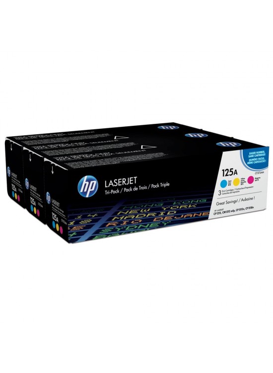 HP 125A Mavi-Kırmızı-Sarı 3lü Takım Toner CF373AM CB541A-CB542A-CB543A HP 125A Mavi-Kırmızı-Sarı 3lü Takım Toner CF373AM CB541A-CB542A-CB543A