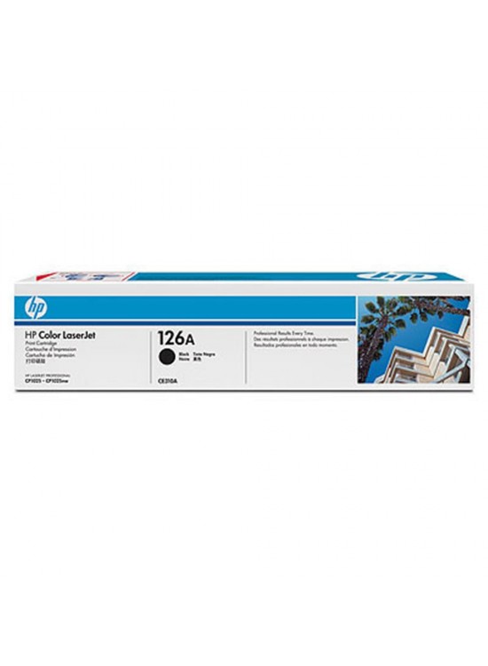HP 126A Black Siyah 1.200 Sayfa Toner CE310A HP 126A Black Siyah 1.200 Sayfa Toner CE310A