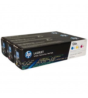 HP 126A Mavi-Kırmızı-Sarı 3lü Takım Toner CF341AM CE311A-CE312A-CE313A